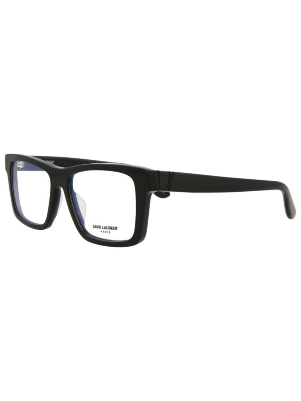 New Saint Laurent Women's Eyeglasses Unisex Square Rectangle Black Black E